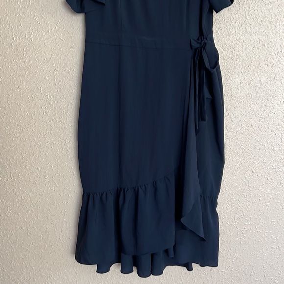 ALEX MARIE embroidered navy blue dress - Picture 4 of 11